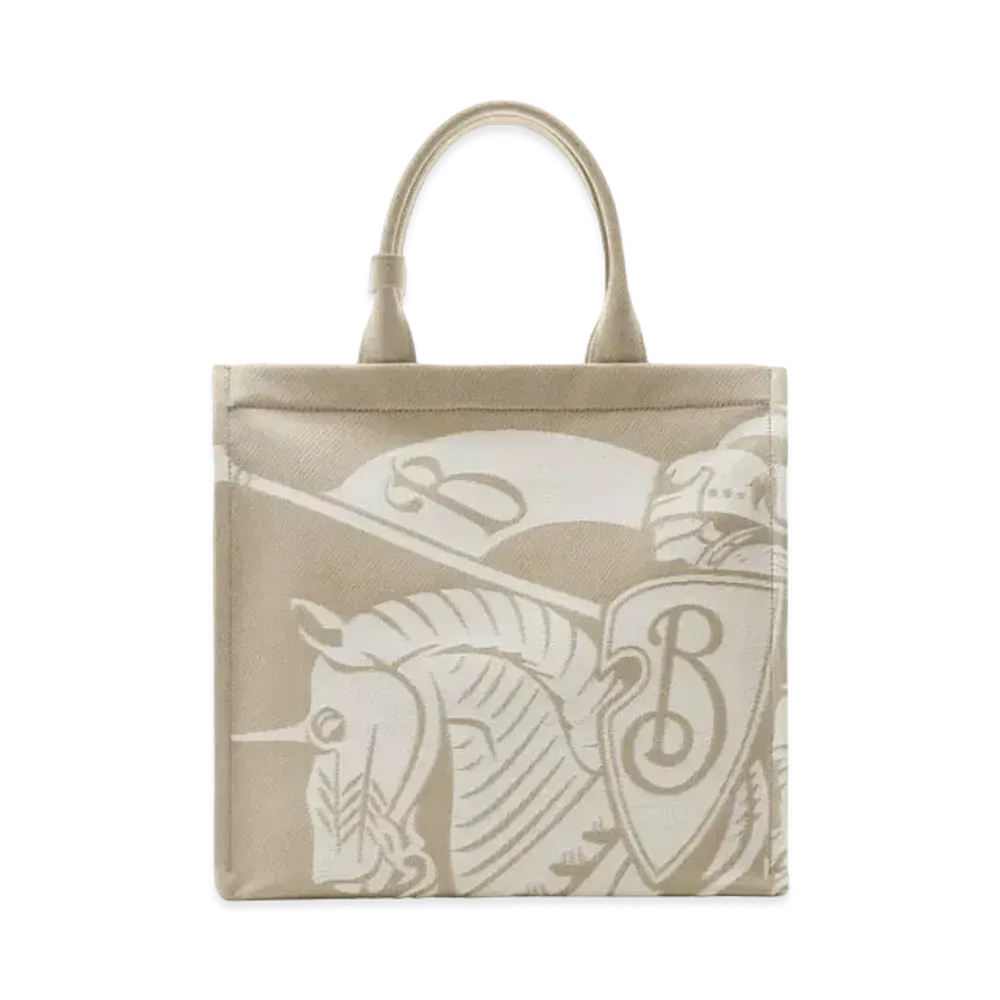 Burberry Small EKD Canvas Tote "Hunter"