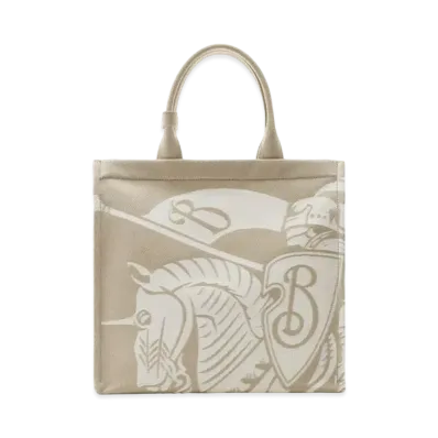 Burberry Small EKD Canvas Tote "Hunter"