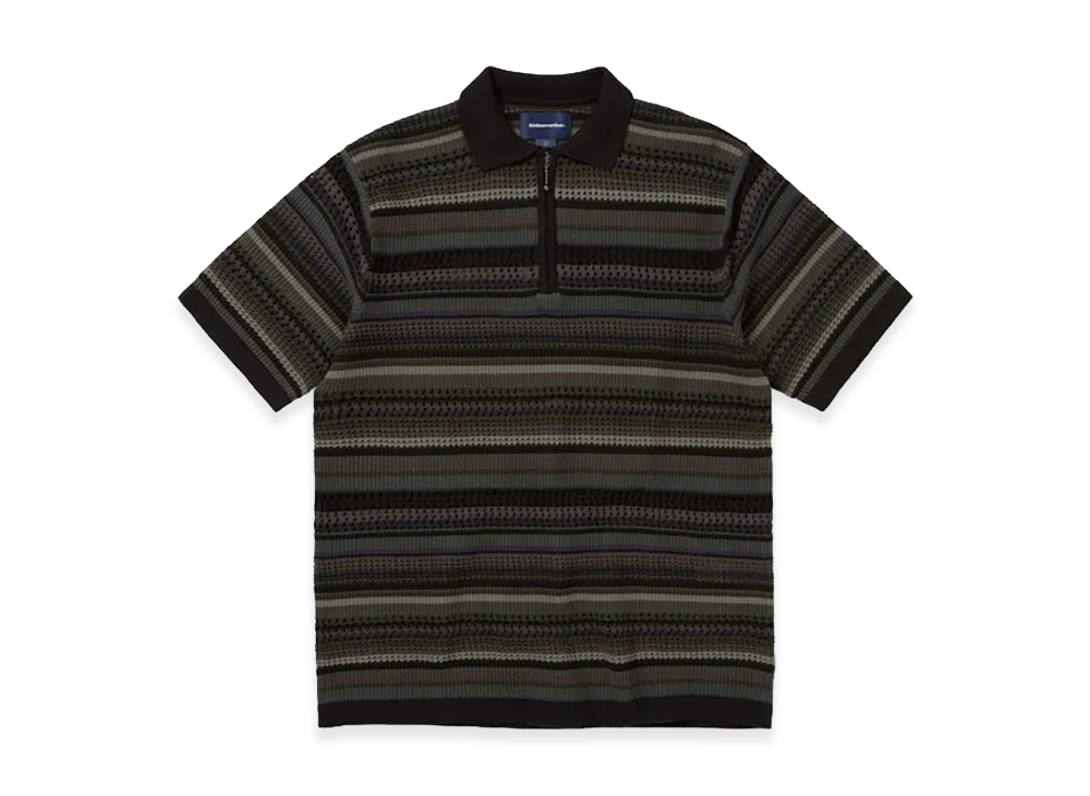 thisisneverthat Striped S/S KnIt Polo "Black"