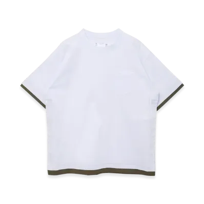 sacai Cotton Jersey T-Shirt "White"