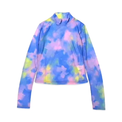 atmos pink Tie Dye Tops "Blue"
