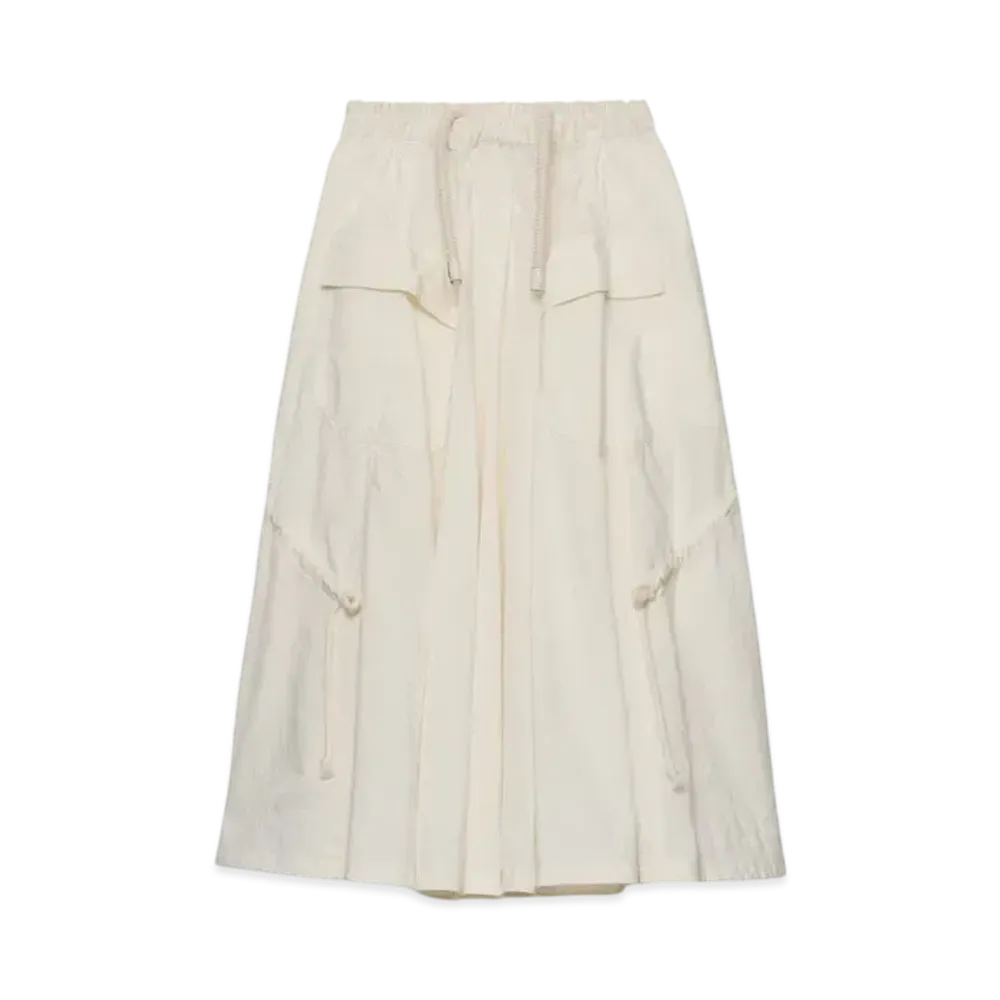 PRADA Women's Technical Ponge Skirt "Ivory"