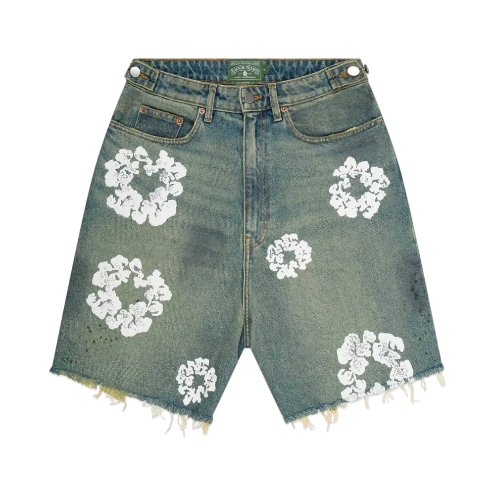 DENIM TEARS x Levi's Dirty Wash Wreath Short "Light Wash"