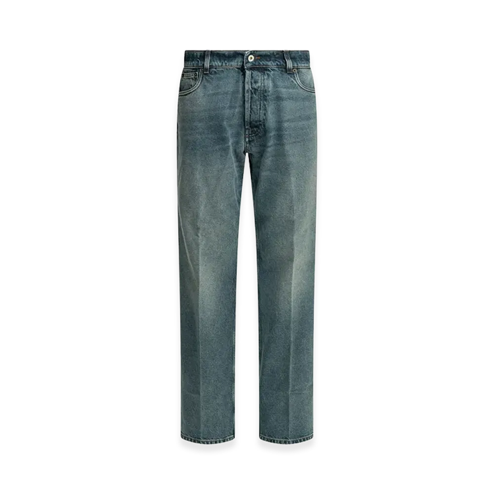 MIU MIU Women's Pantaloni in Denim Washed "Blue"