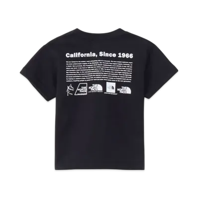 The North Face Baby Short Sleeve Historical Logo Tee "Black"