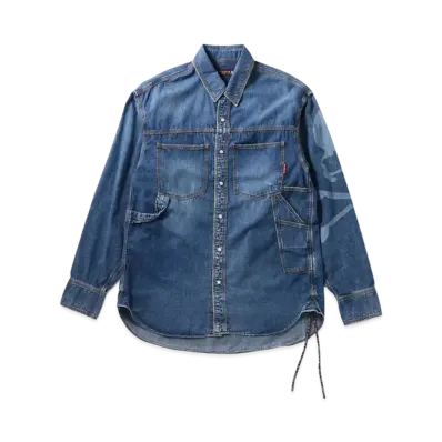 mastermind JAPAN Light Oz Work Denim Shirts "Indigo"