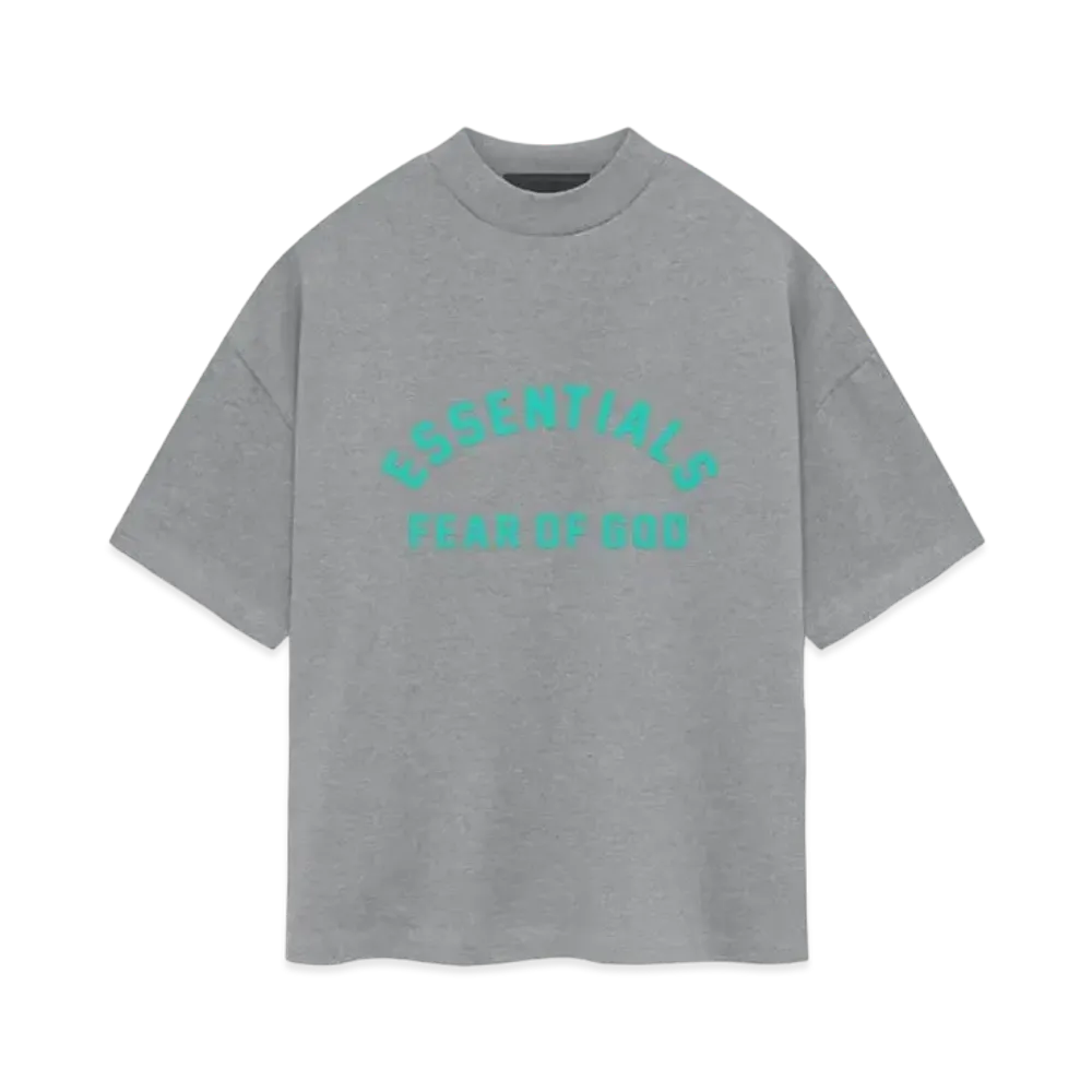 FEAR OF GOD ESSENTIALS Heavy Jersey Crewneck T-shirt "Dark Heather Oatmeal"