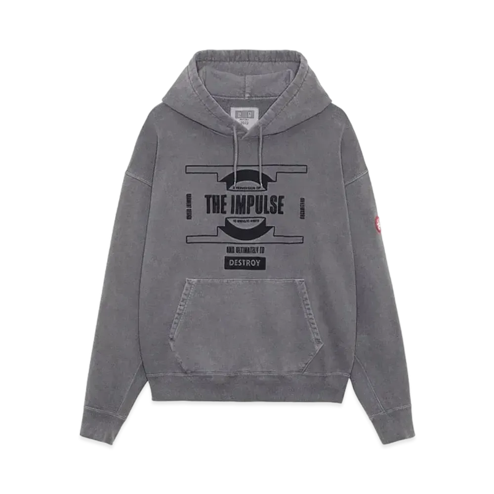 Cav Empt (C.E) OVERDYE IMPULSE HEAVY HOODY "Gray"