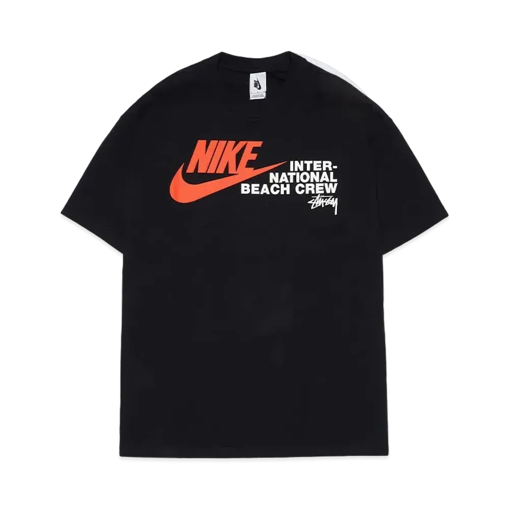 Nike x Stussy International Beach Crew T-Shirt "Black"
