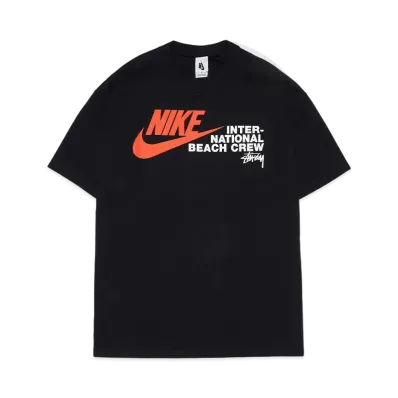 Nike x Stussy International Beach Crew T-Shirt "Black"