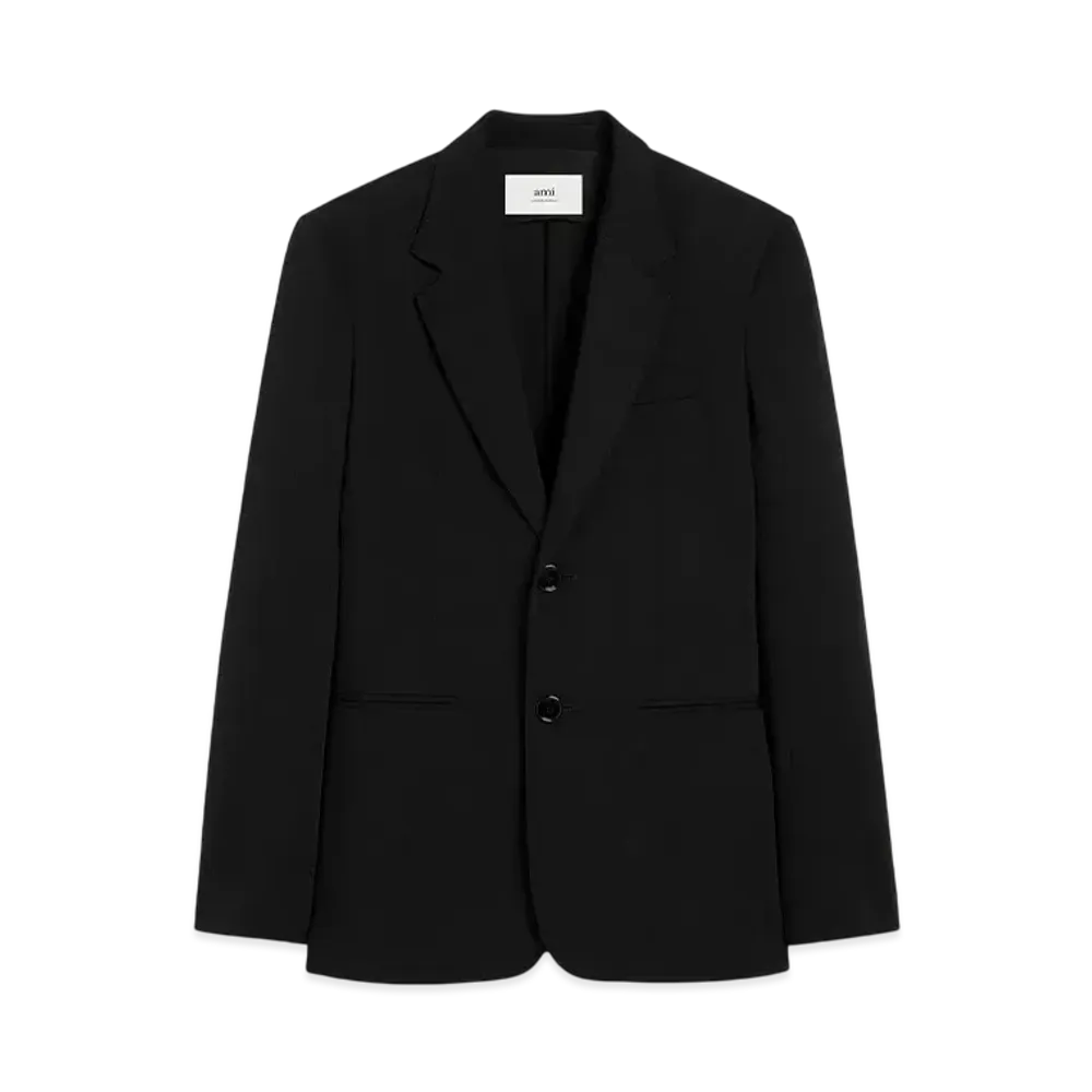 AMI PARIS Wool Semi-Lined Jacket "Black"