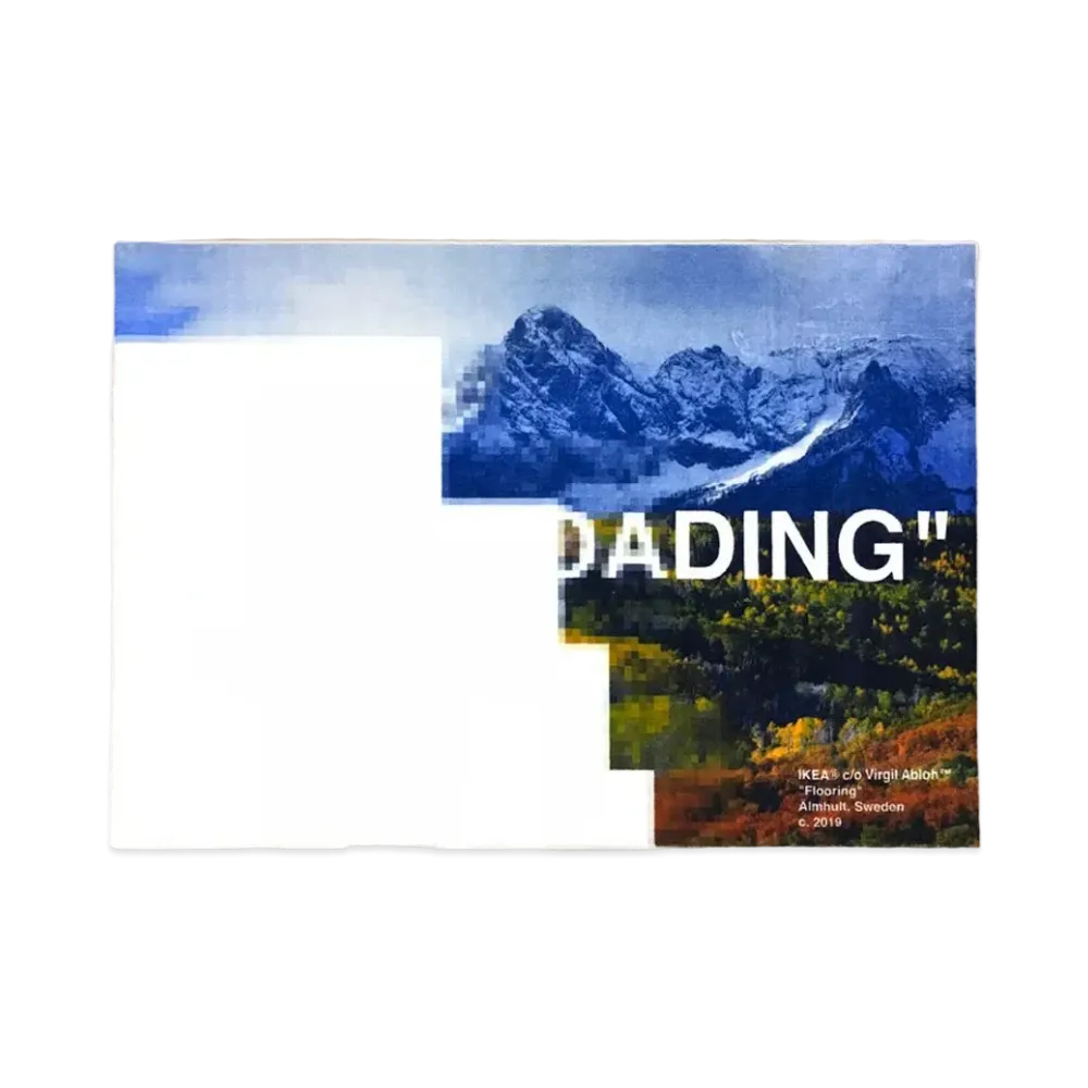 OFF-WHITE / IKEA "STILL LOADING" Rug "Blue"