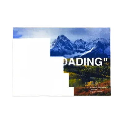 OFF-WHITE / IKEA "STILL LOADING" Rug "Blue"