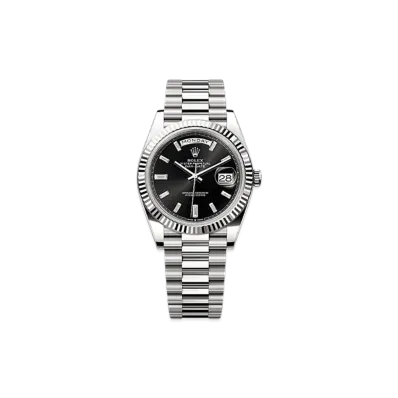 ROLEX Day-Date 40mm White Gold 228239 "Bright Black"