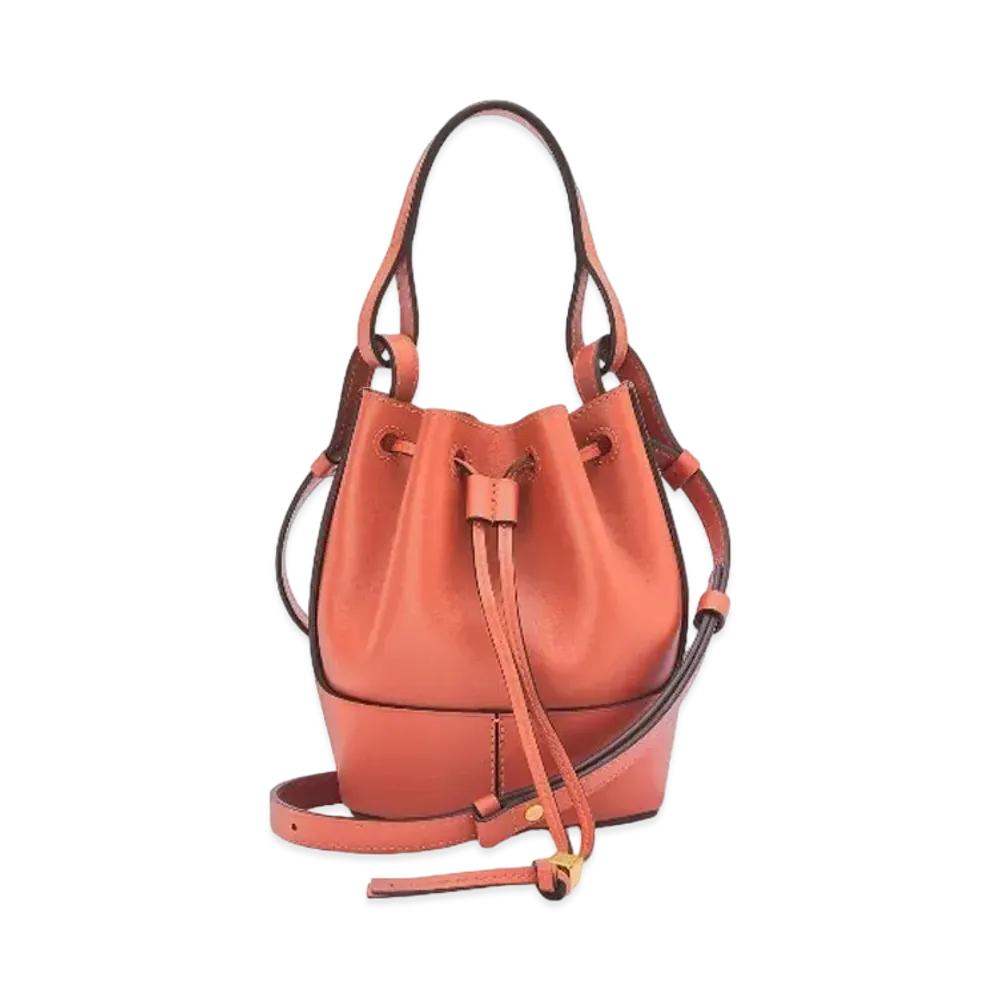 LOEWE Mini Balloon Bag In Nappa Calfskin "Vermillion"