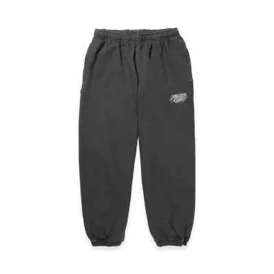 APHRODITEGANG Classic Logo Embroidery Garment Dye Sweat Pants "Black/White"