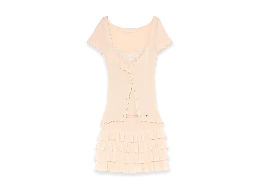 ANDMARY Women's Wendy Lace Knit Set Up "Ivory"