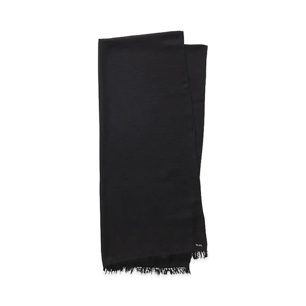 visvim Basic Jacquard Stole "Black"