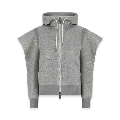 sacai Women's Sponge Hoodie "Gray"