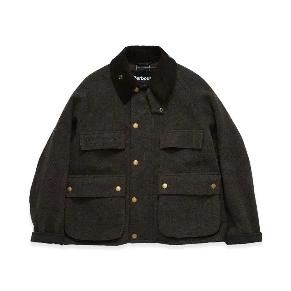 Barbour x JOURNAL STANDARD Wool Cropped Old Bedale "Brown"