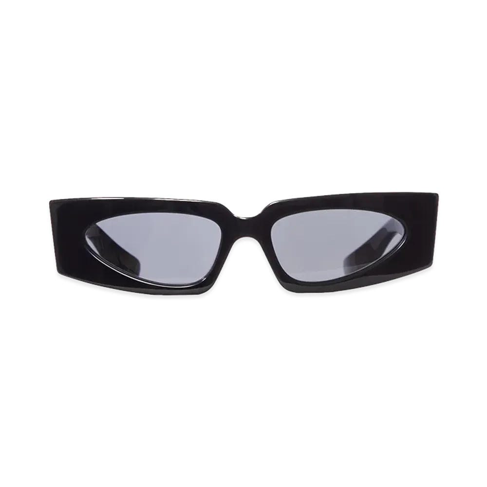 Valentino Women's Rectangular Acetate Sunglasses "Black"