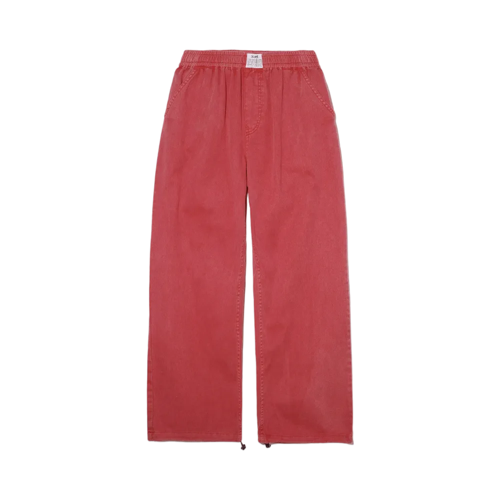 X-Girl Pigment Dyed Easy Pants "Red"