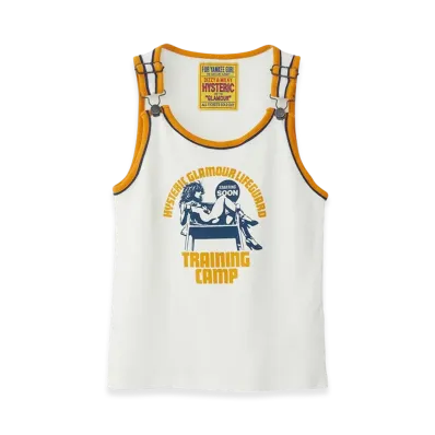 HYSTERIC GLAMOUR Lifeguard Training Camp Tank Top "White"