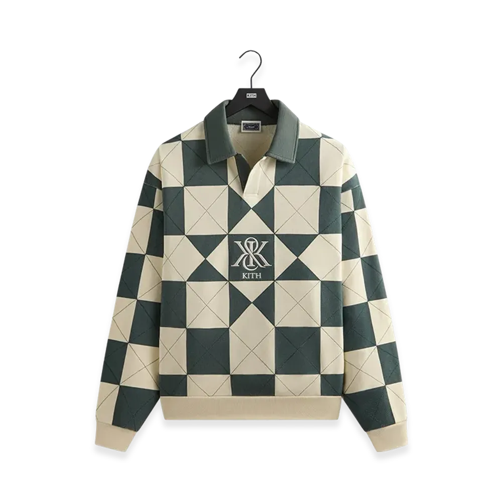 Kith Geo Quilted Nelson Rugby "Sandrift"