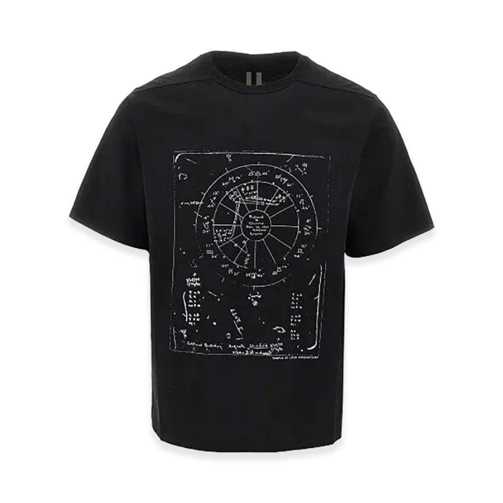Rick Owens Brad T Short Sleeve With Print "Black"