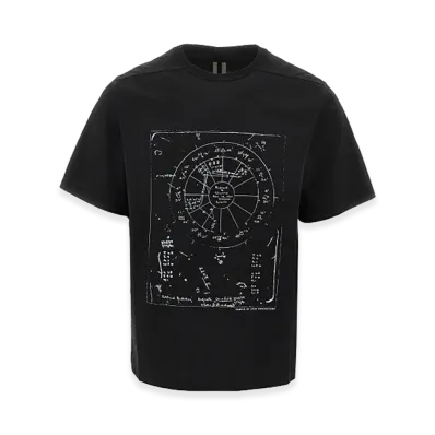 Rick Owens Brad T Short Sleeve With Print "Black"