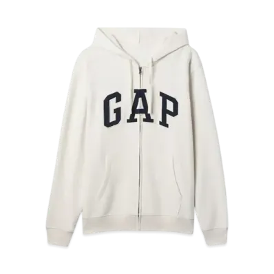 GAP Relax Gap Logo Zip Up Parka "Curl Stone"