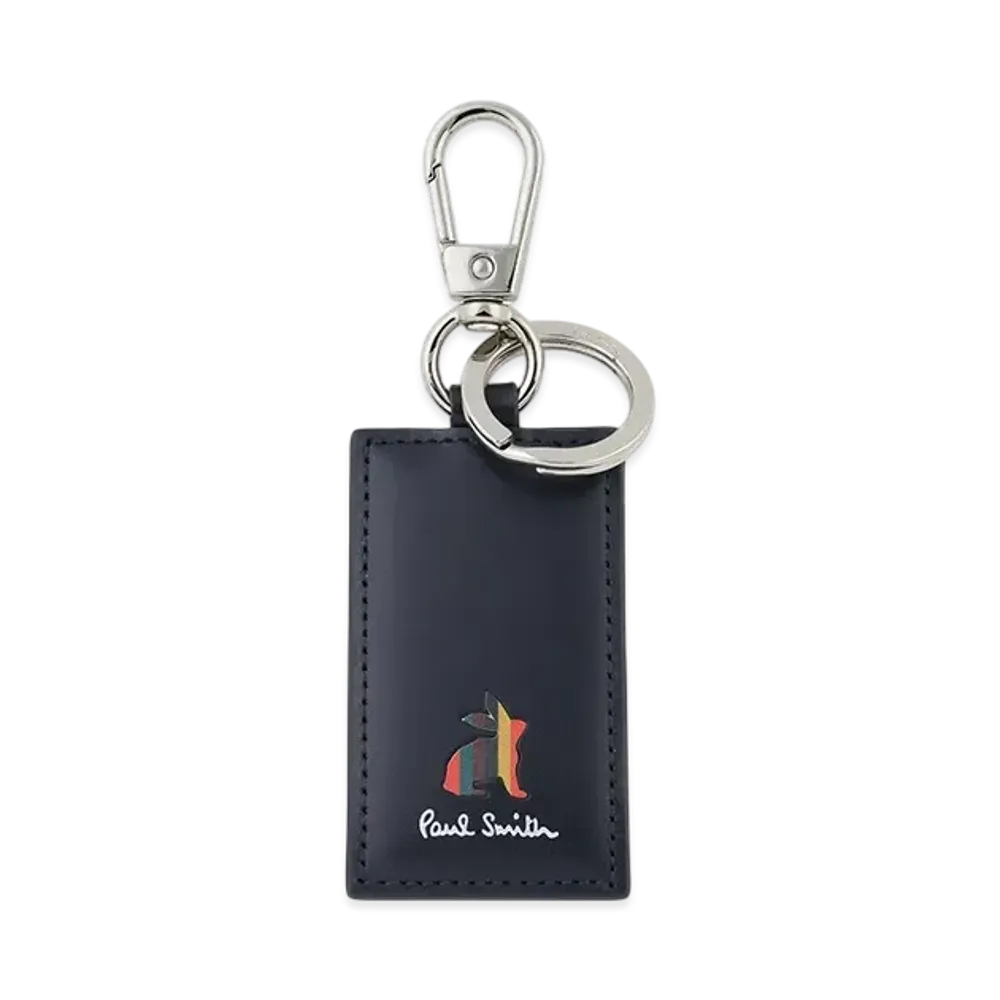 Paul Smith Marketry Bright Stripe Rabbit Keyring "Navy"
