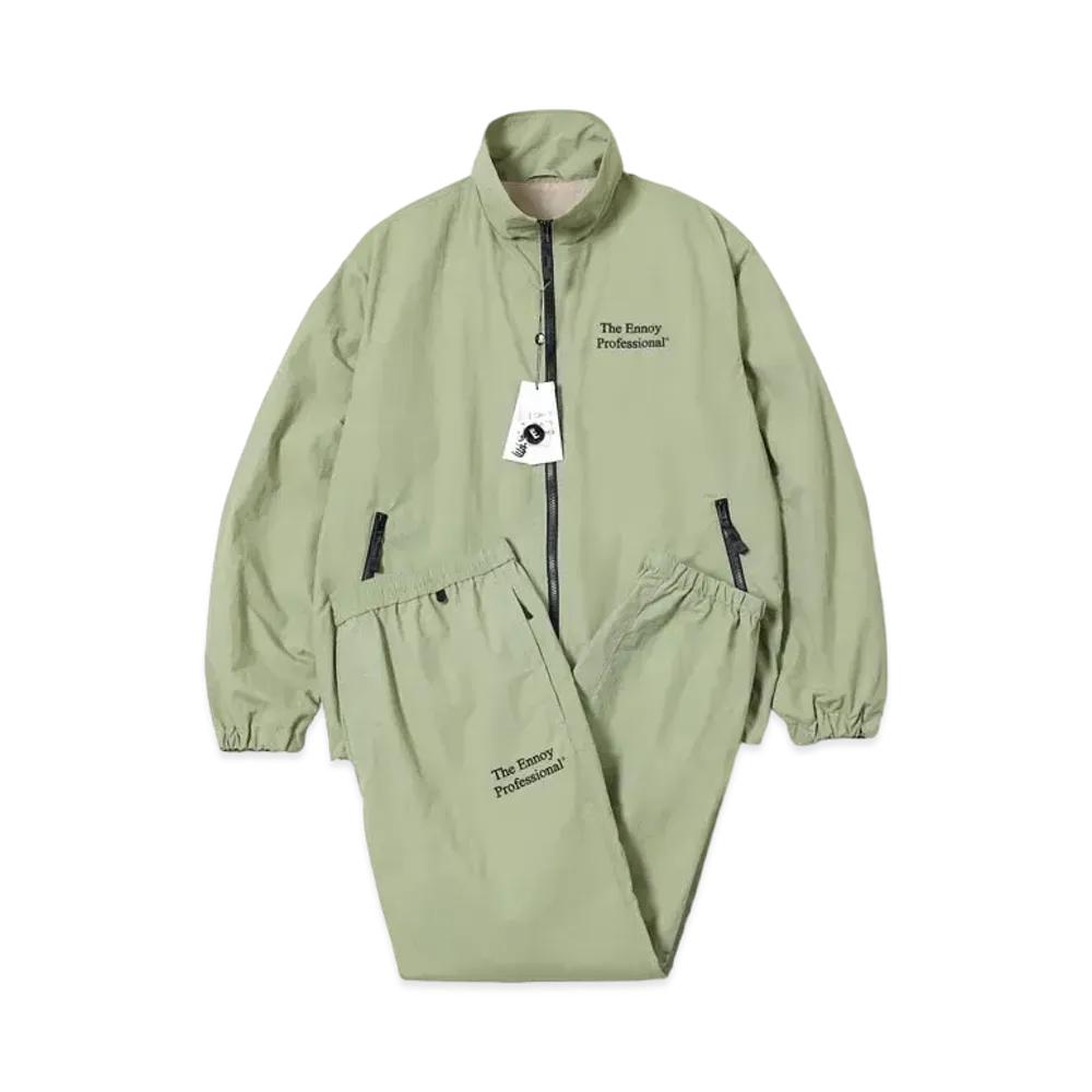 ENNOY Stylistshibutsu Nylon Jacket + Pants Set Up "Sage"