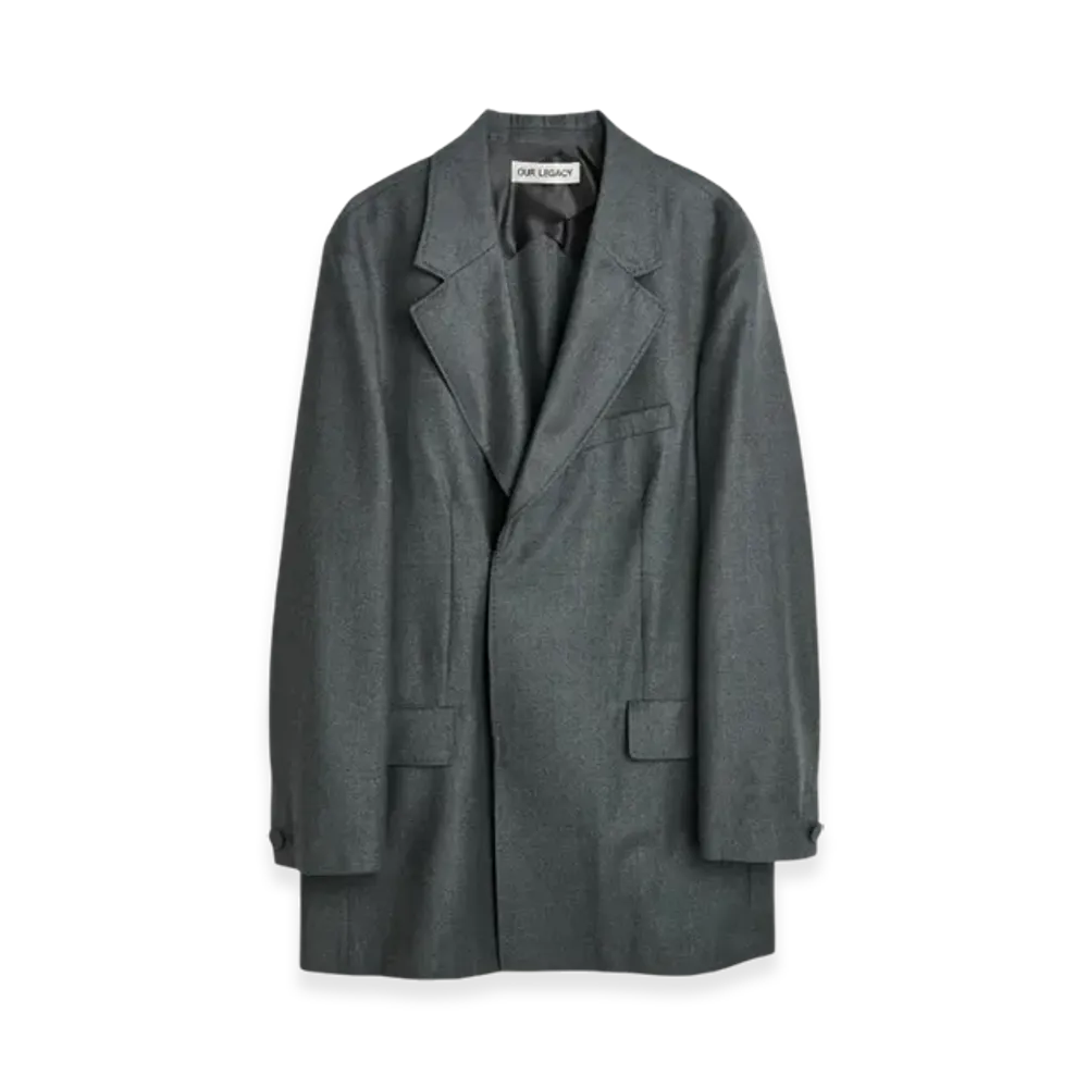 OUR LEGACY Women's Porpoise Blazer Next Gen Wool "Shark"