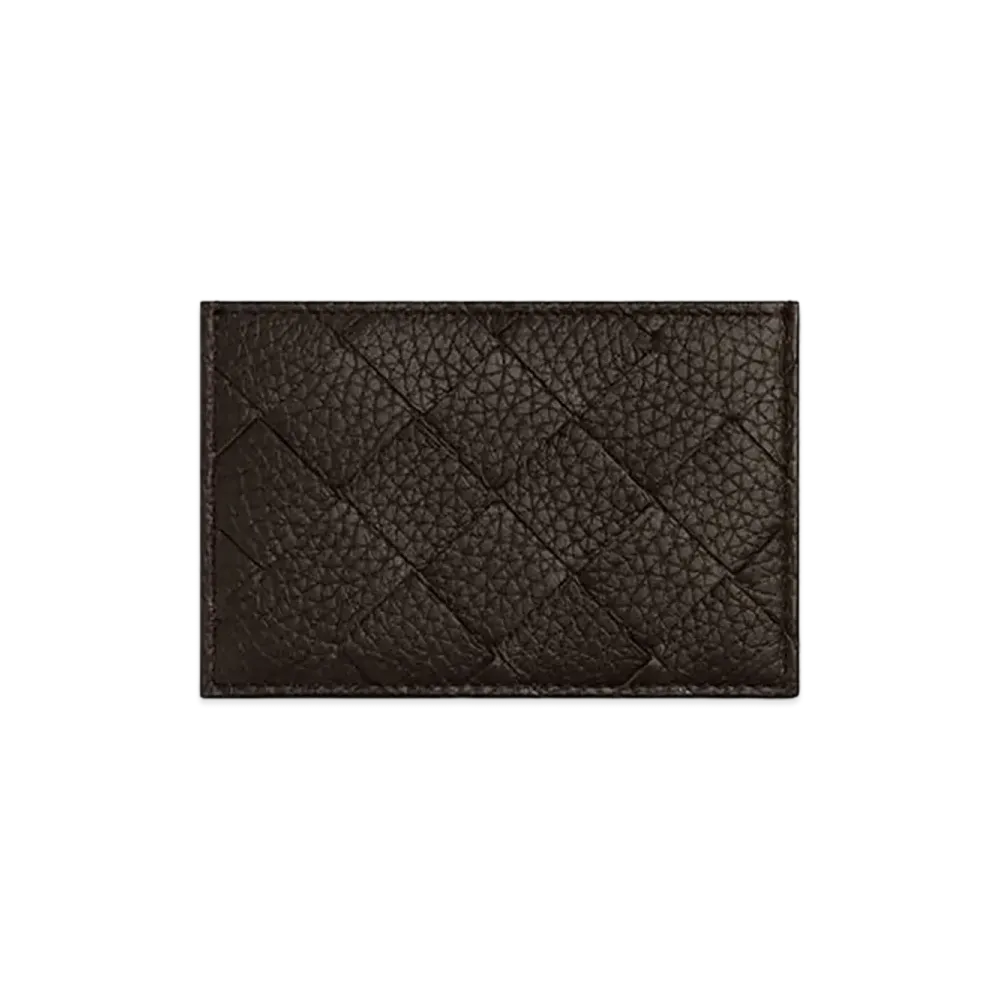 Bottega Veneta Intrecciato Credit Card Case "Fondente"