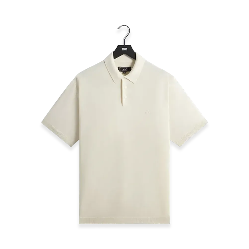 Kith Super Fine Viscose Knit Baldwin Polo "Sandrift"