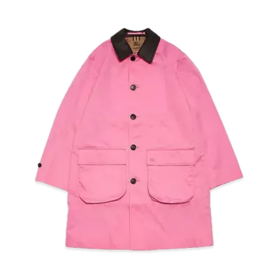 Supreme x Burberry Leather Collar Trench "Pink"