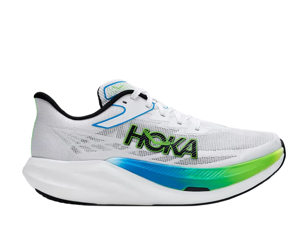 Hoka Rocket X 3  "Frost/Electric Lime"