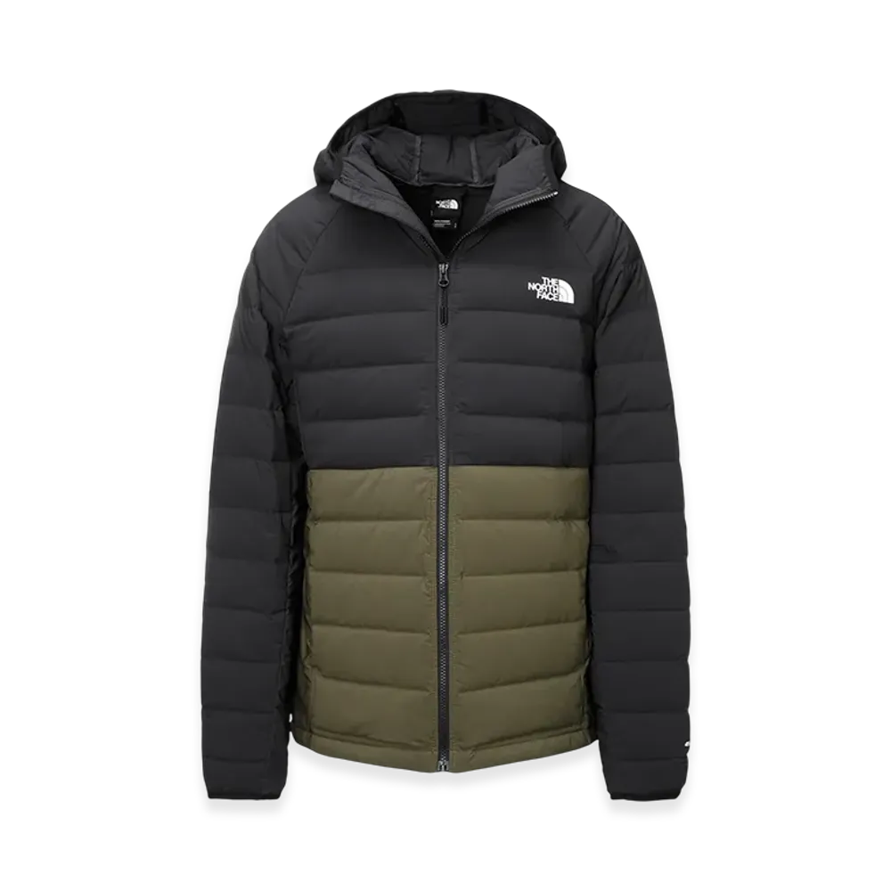 The North Face Belleview Stretch Down Hoodie "TNF Black/Militaryolive"
