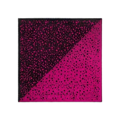 Louis Vuitton x Yayoi Kusama Infinity Dots Shawl "Noir/Fuchsia"