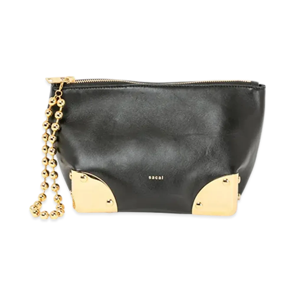 sacai Corner Metal Pouch "Black"
