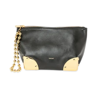 sacai Corner Metal Pouch "Black"