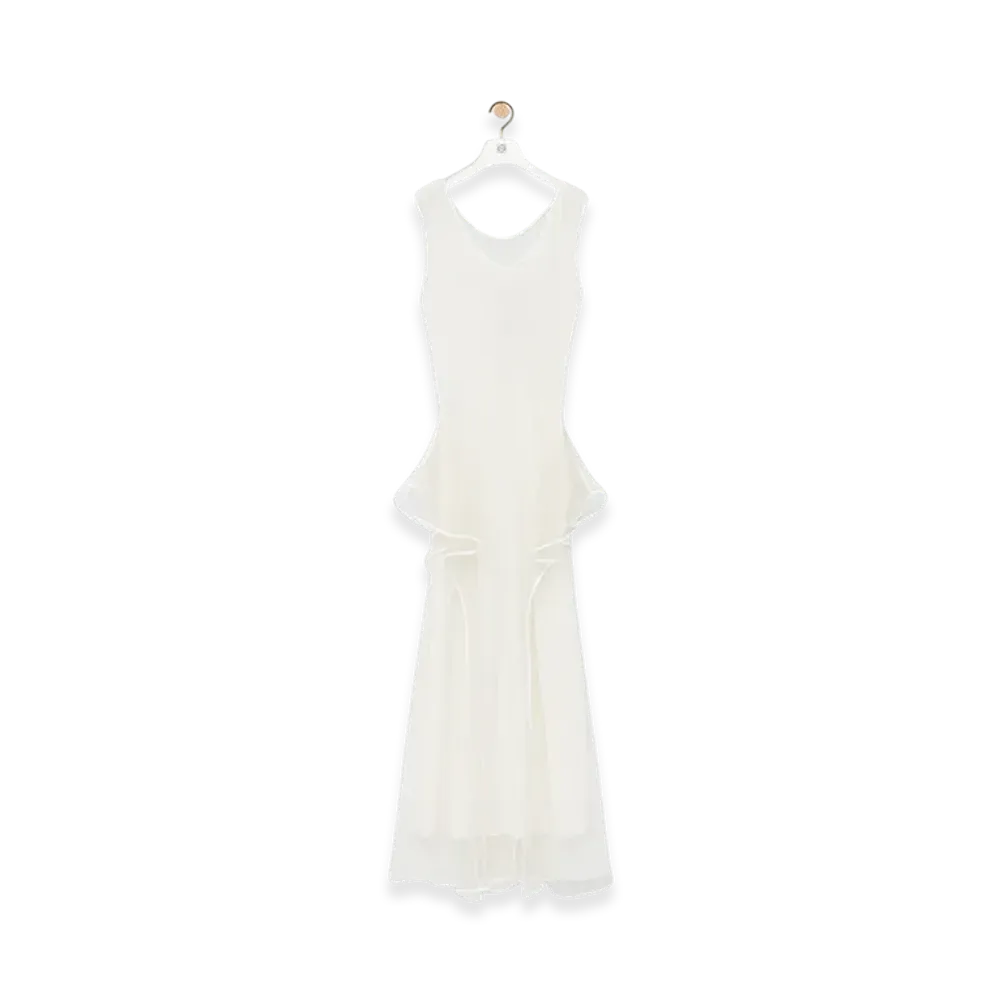 LOEWE Fishnet Dress "White"