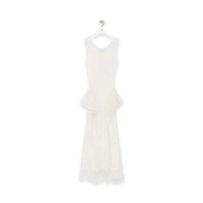 LOEWE Fishnet Dress "White"