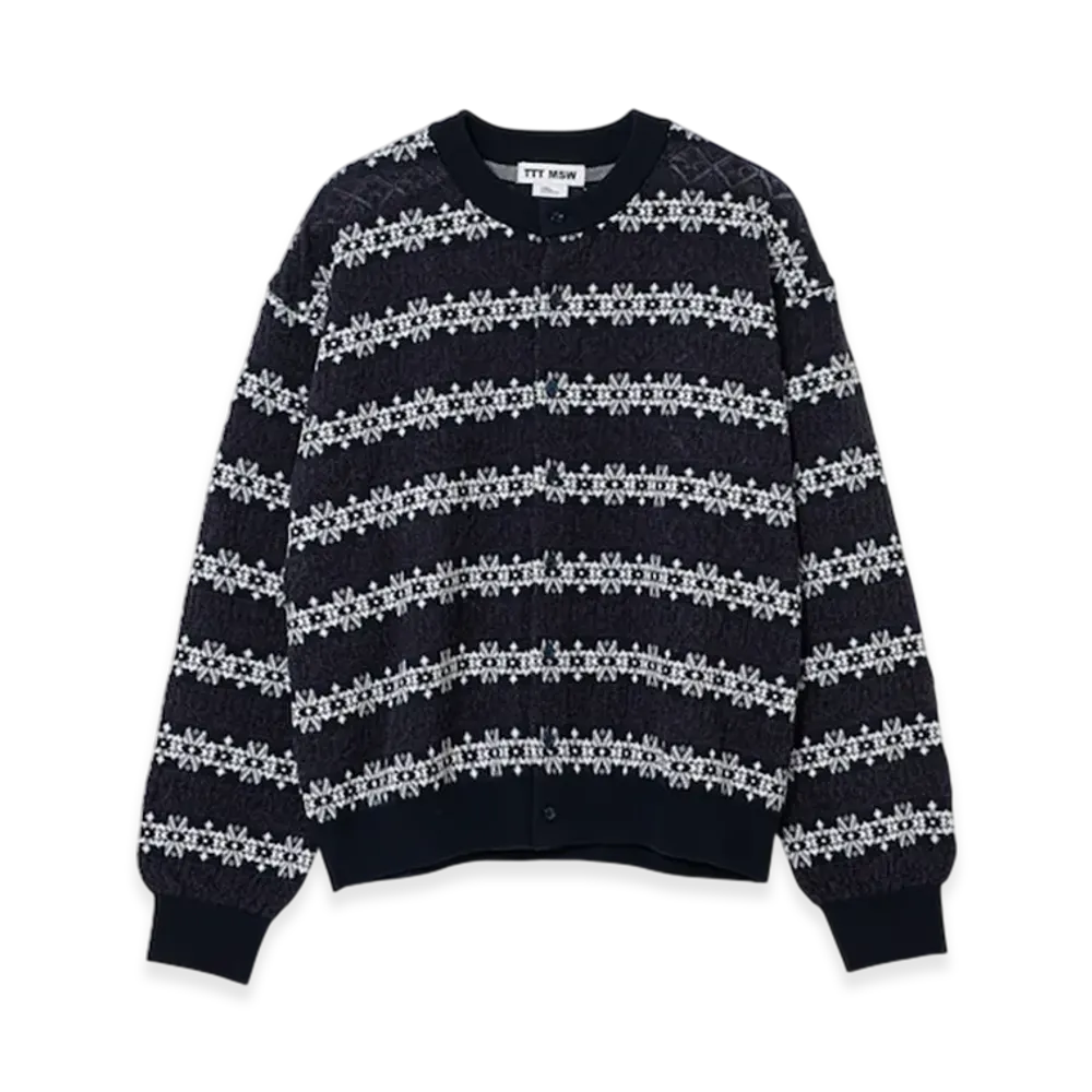 TTTMSW Crew Neck Cardigan "Navy"