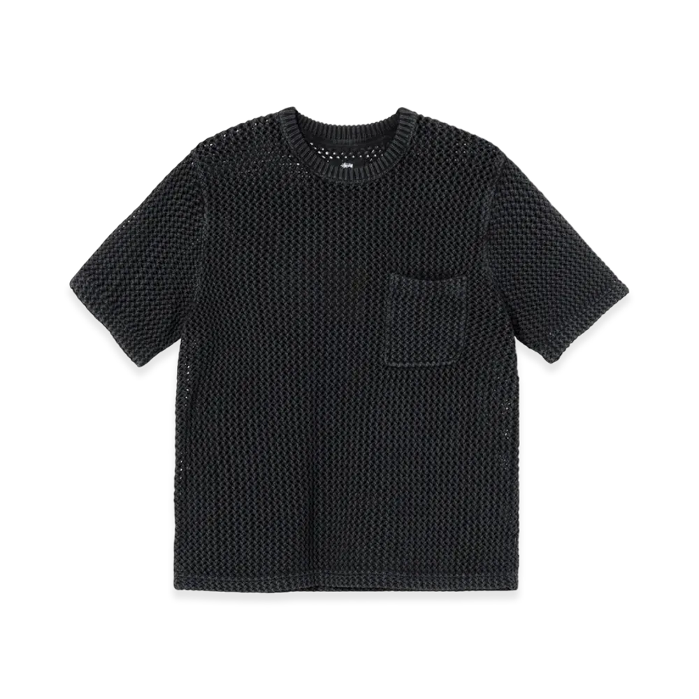 Stussy O'Dyed Mesh Crew Tee "Black"