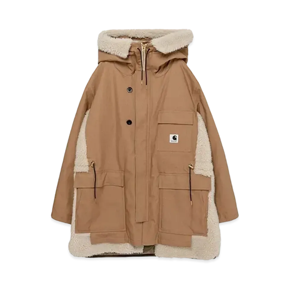 Carhartt WIP x sacai Women's Canvas Parka Siberian "Beige"