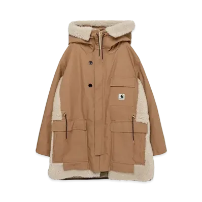 Carhartt WIP x sacai Women's Canvas Parka Siberian "Beige"