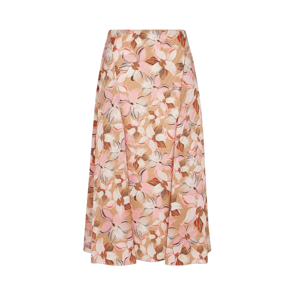 FENDI Women's Skirt Lunar New Year FF Silk "Gold"
