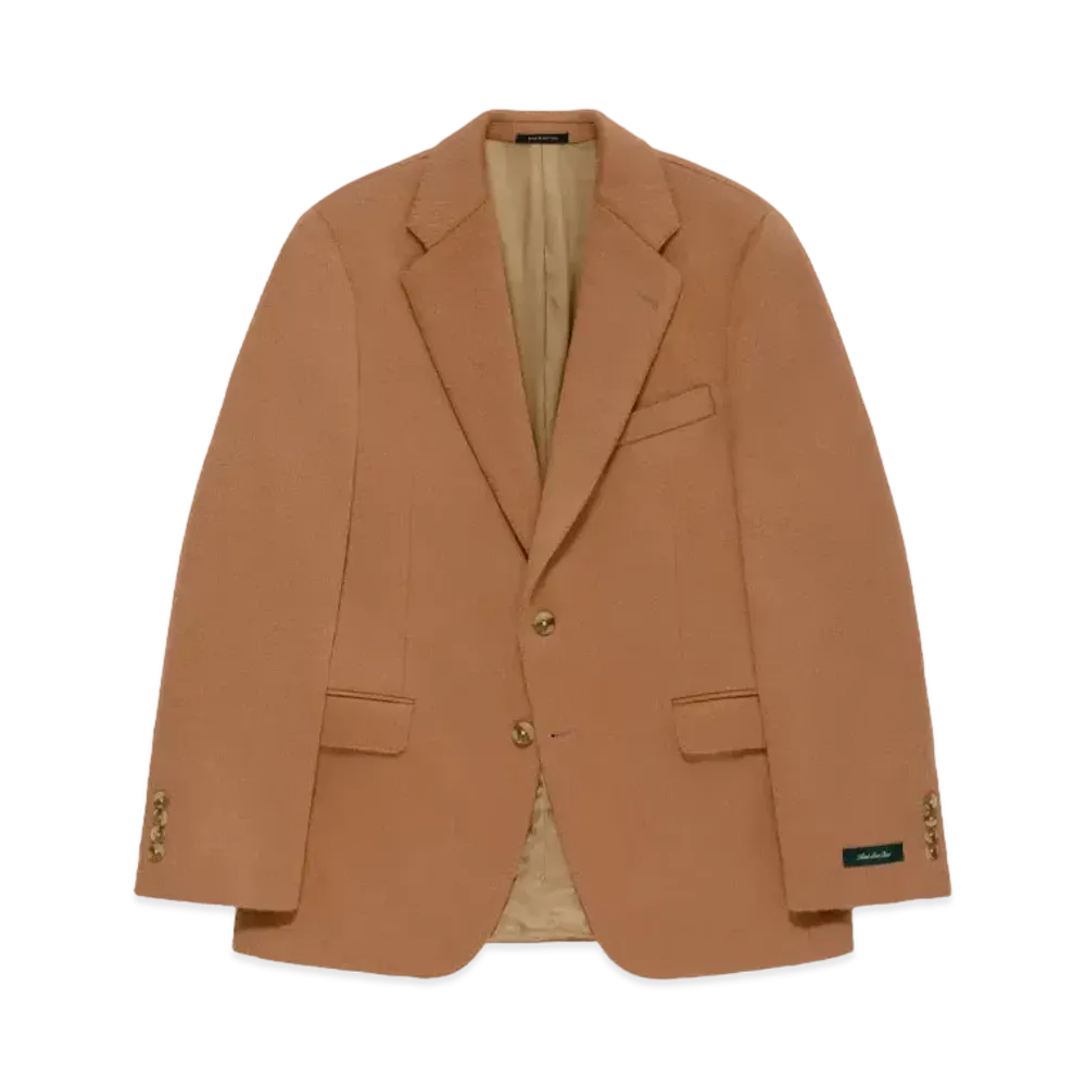 Aime Leon Dore Single-Breasted Wavy Wool Suit Jacket "Tan"
